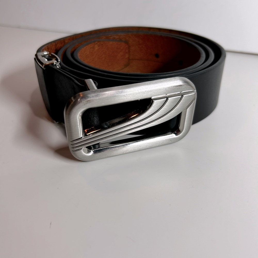Puma Men’s Black Genuine Leather Adjustable Golf Belt. One Size